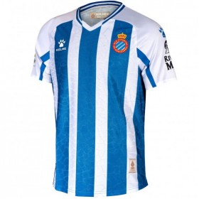 Koszulka RCD Espanyol Domowe Stroje Piłkarskie 2020/21 Krótki Rękaw